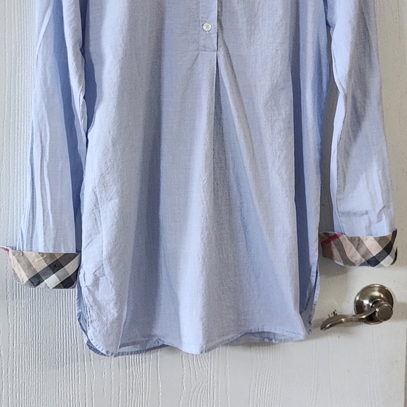 Burberry Britt Womens Long Sleeve Shirt Turn Back Burberry Chek Cuff Detail. - Picture 5 of 14